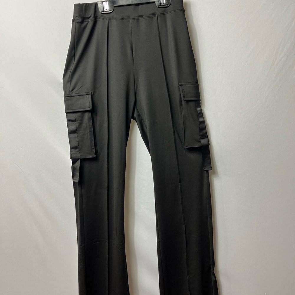 Elegant Black Women's Cargo Pants.